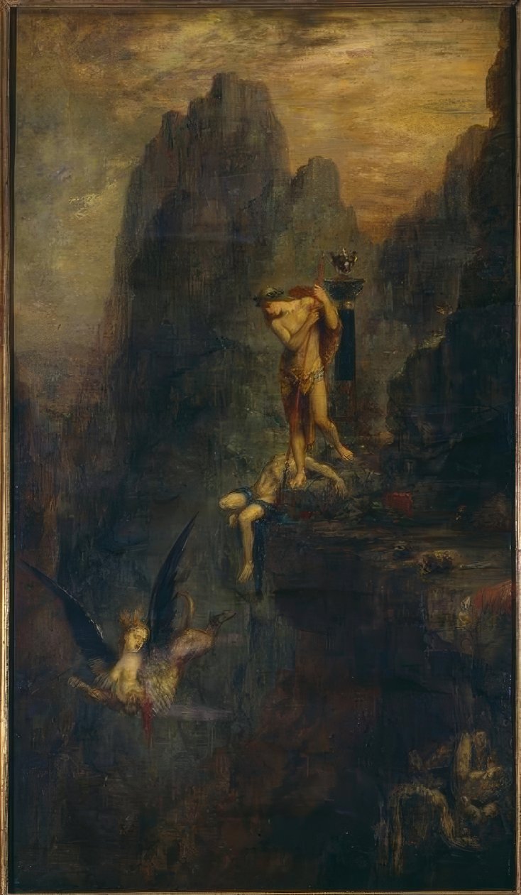 Sfinxen gættede af Gustave Moreau