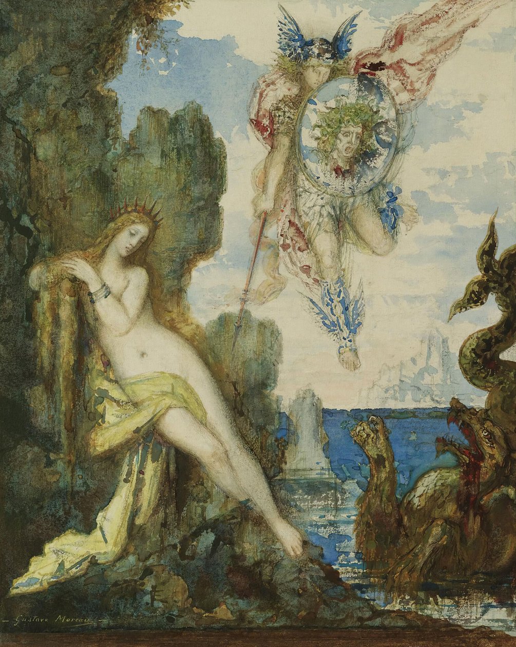 Perseus og Andromeda, 1882. af Gustave Moreau