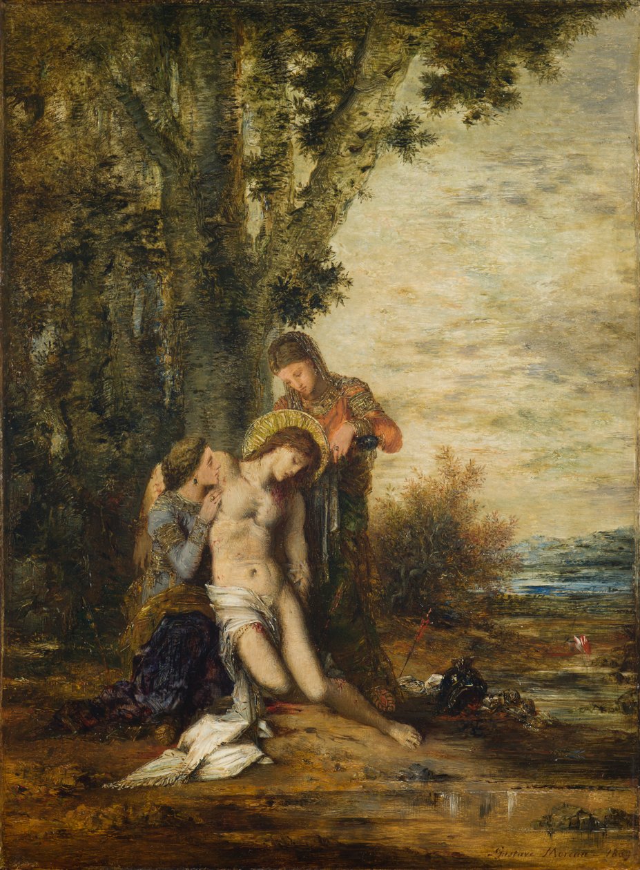 Den martyrdøde Sankt Sebastian af Gustave Moreau