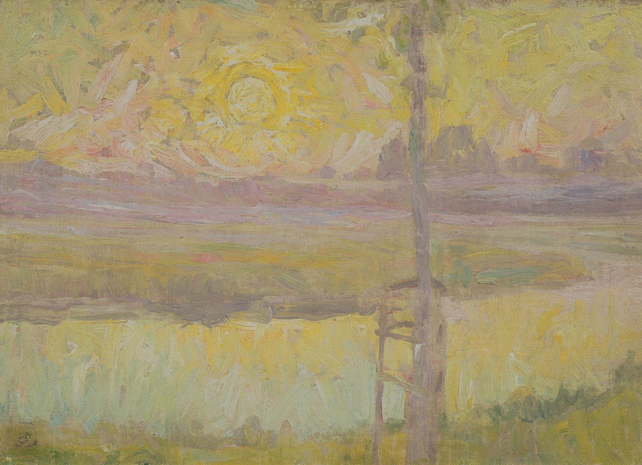 Jardin a Laethem-Saint-Martin, ca. 1910 af Gustave de Smet