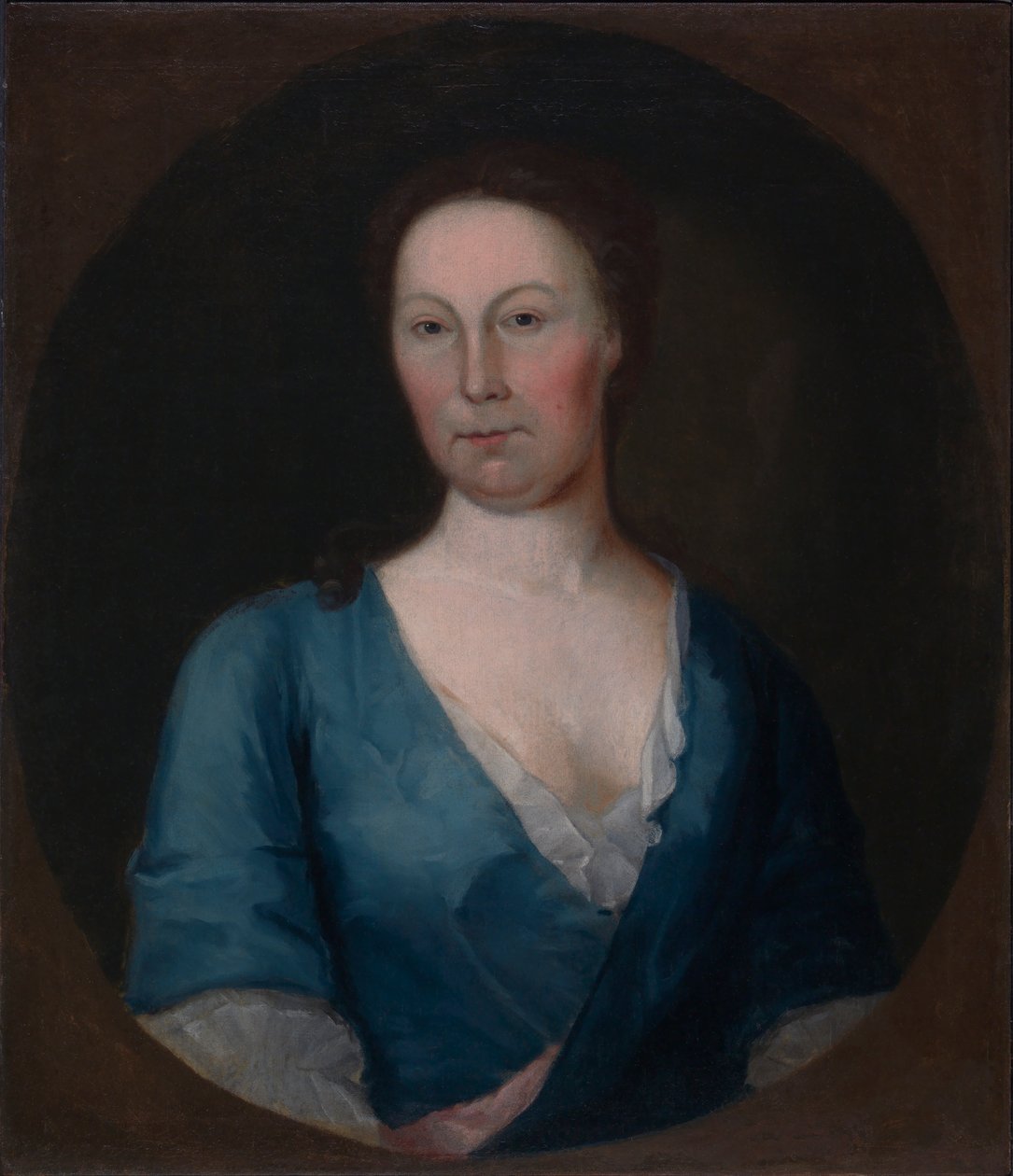 Fru Gustavus Brown, 1742. af Gustavus Hesselius
