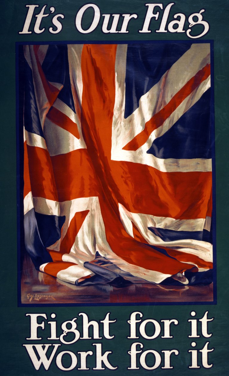 Det er vores flag, Fight for it, Work for it, pub. 1915 af Guy Lipscombe