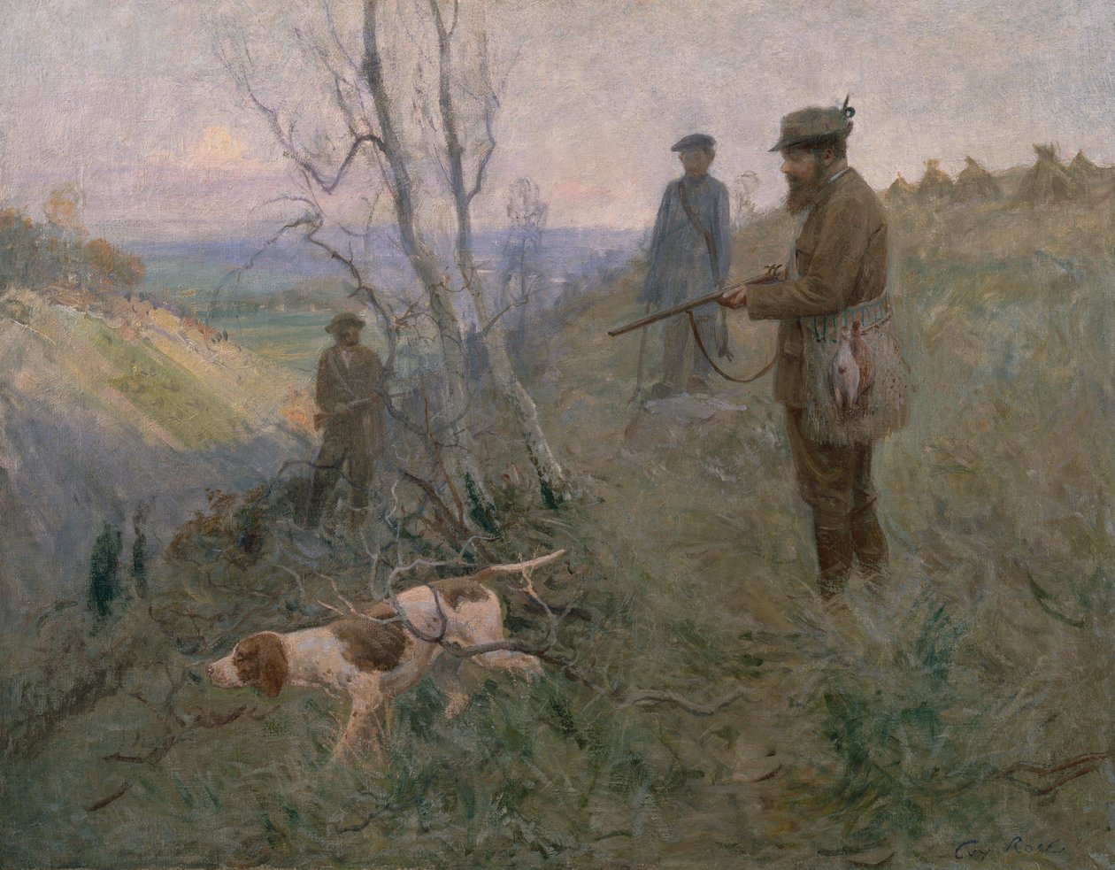 Jagten (olie på lærred) af Guy Rose