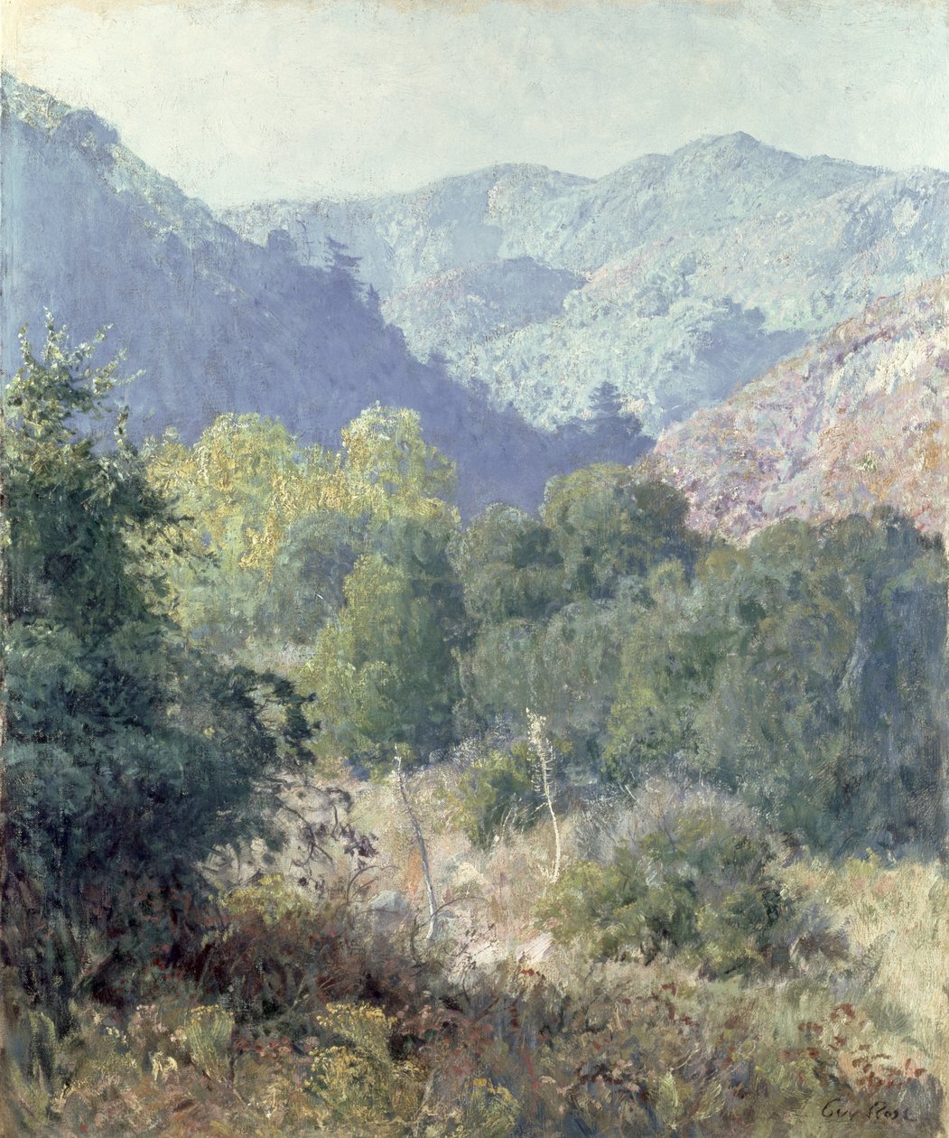 Udsigt over San Gabriel-bjergene af Guy Rose