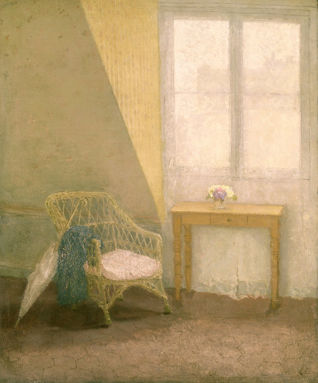 Et hjørne af kunstnerens værelse, Paris, ca.1907-09 af Gwen John