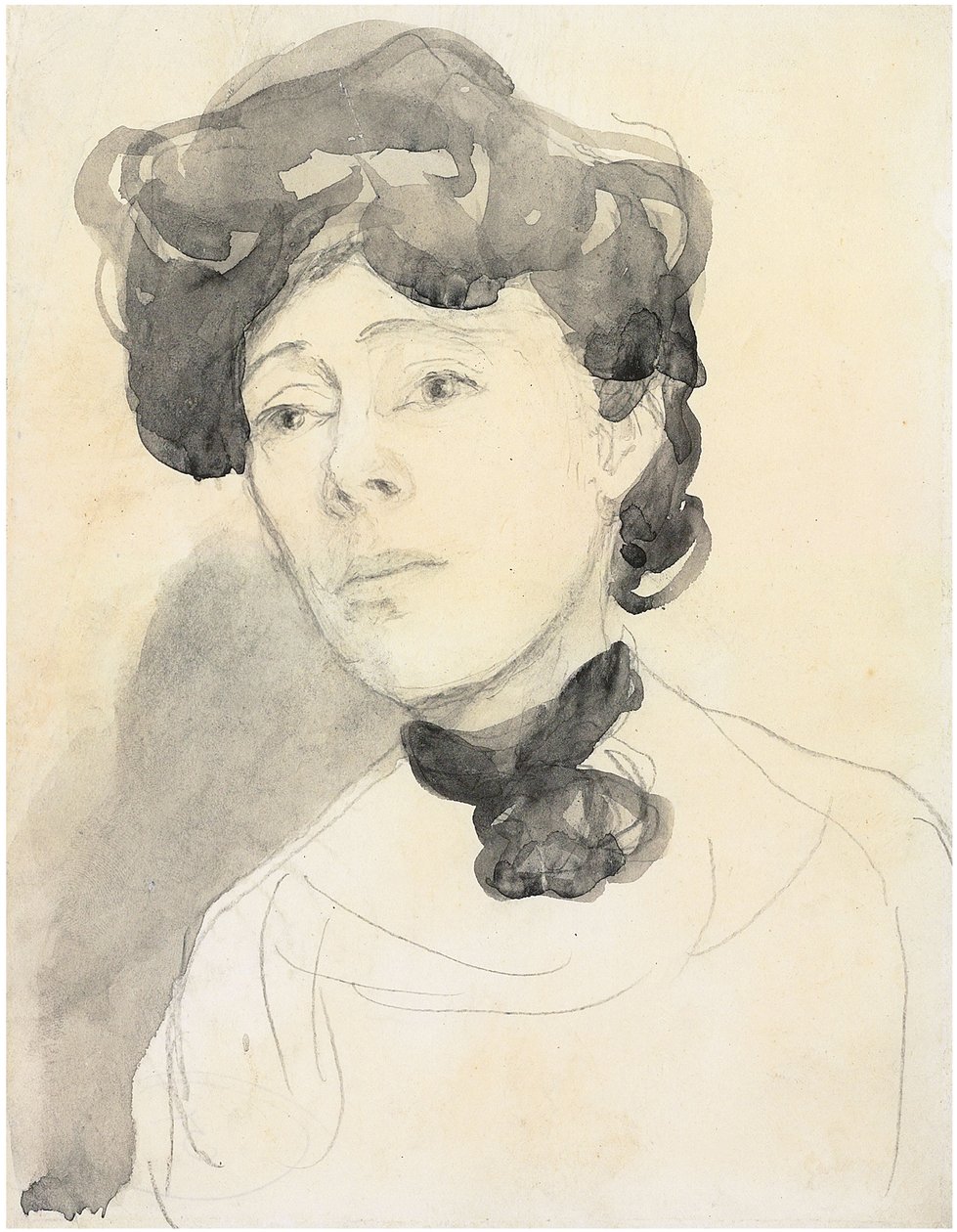 Portræt af en dame, ca. 1909-1910 af Gwen John