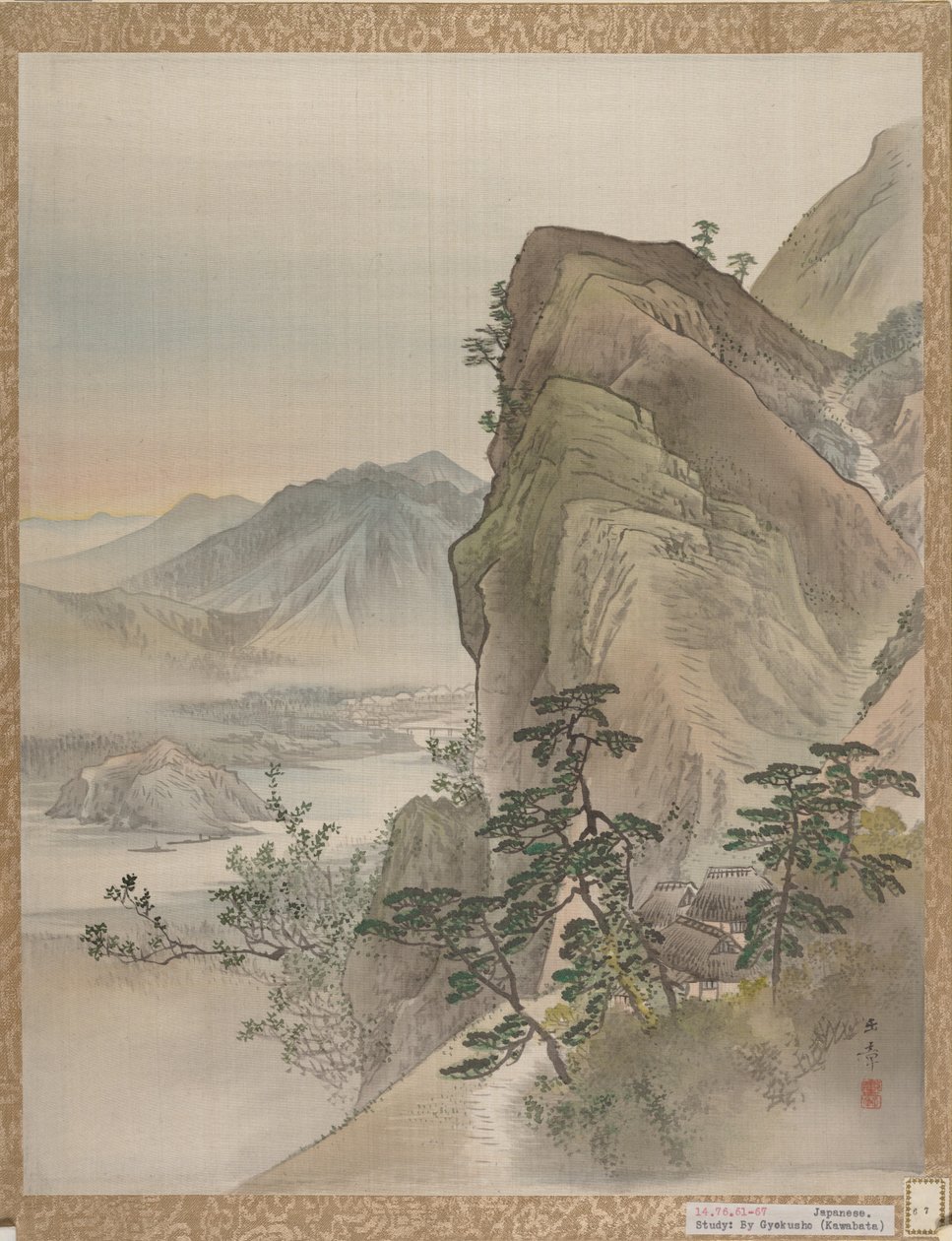 Landskab, 1800. af Gyokusho Kawabata