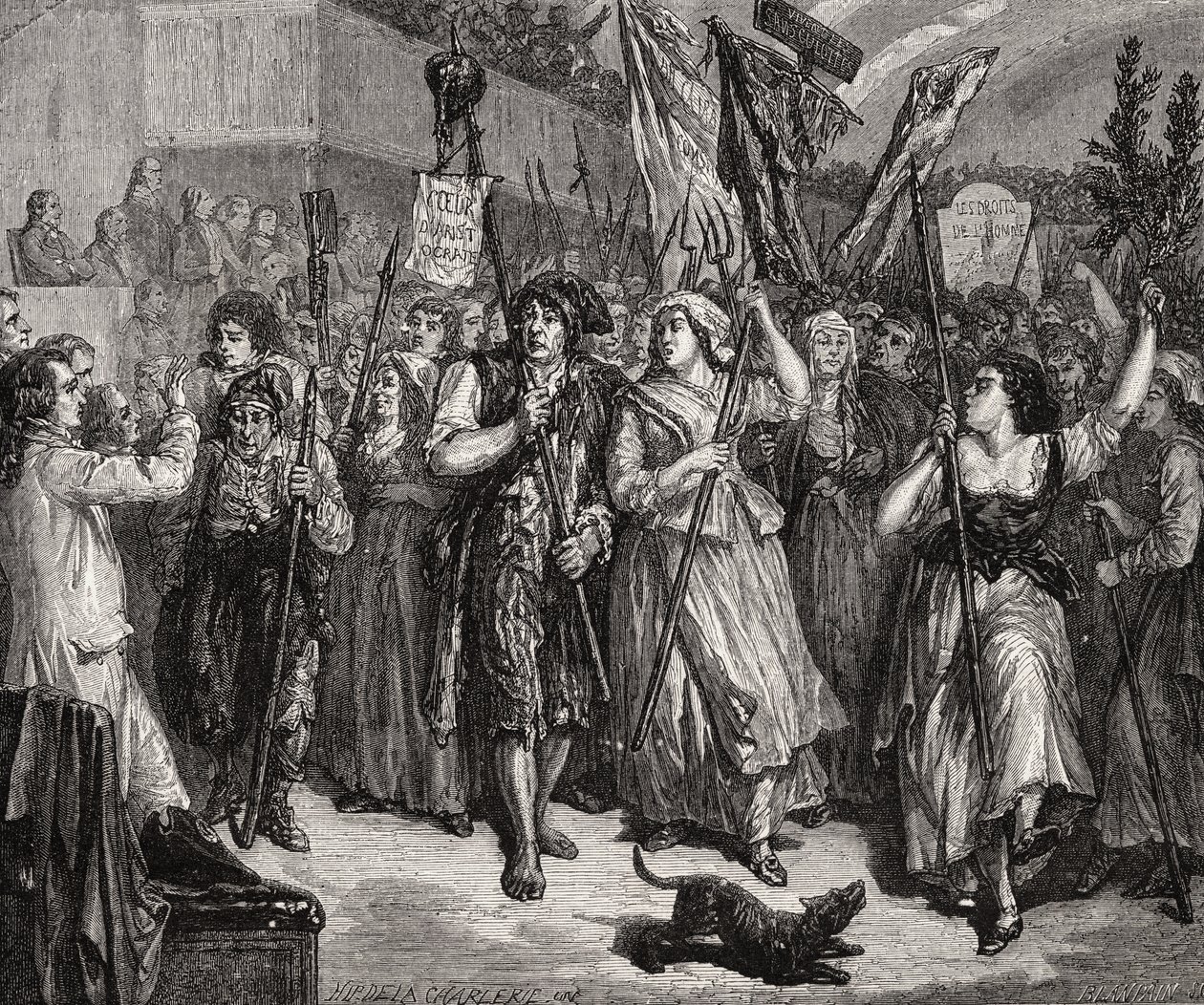 Invasion af forsamlingen, 20. juni 1792 af H. de la Charlerie