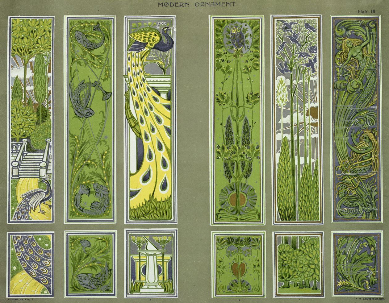 Paneldesign, plade III fra 