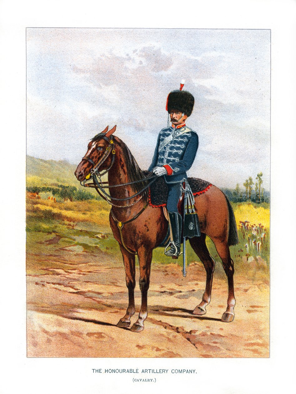 The Honourable Artillery Company Cavalry, c1890. af H. Bunnett