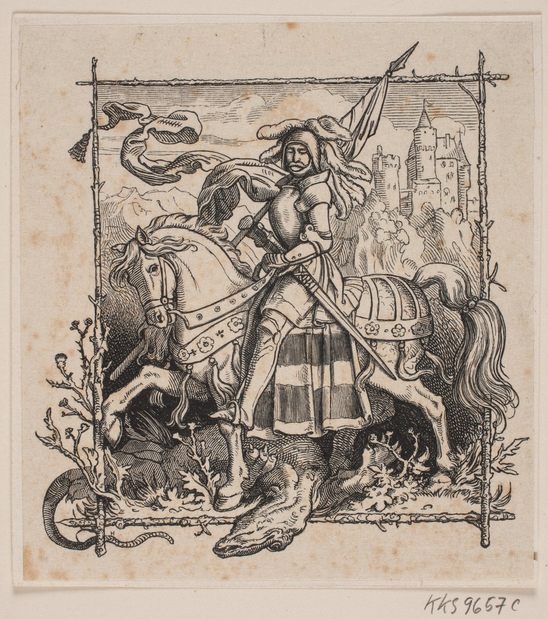 St. George og dragen af H. C. Henneberg