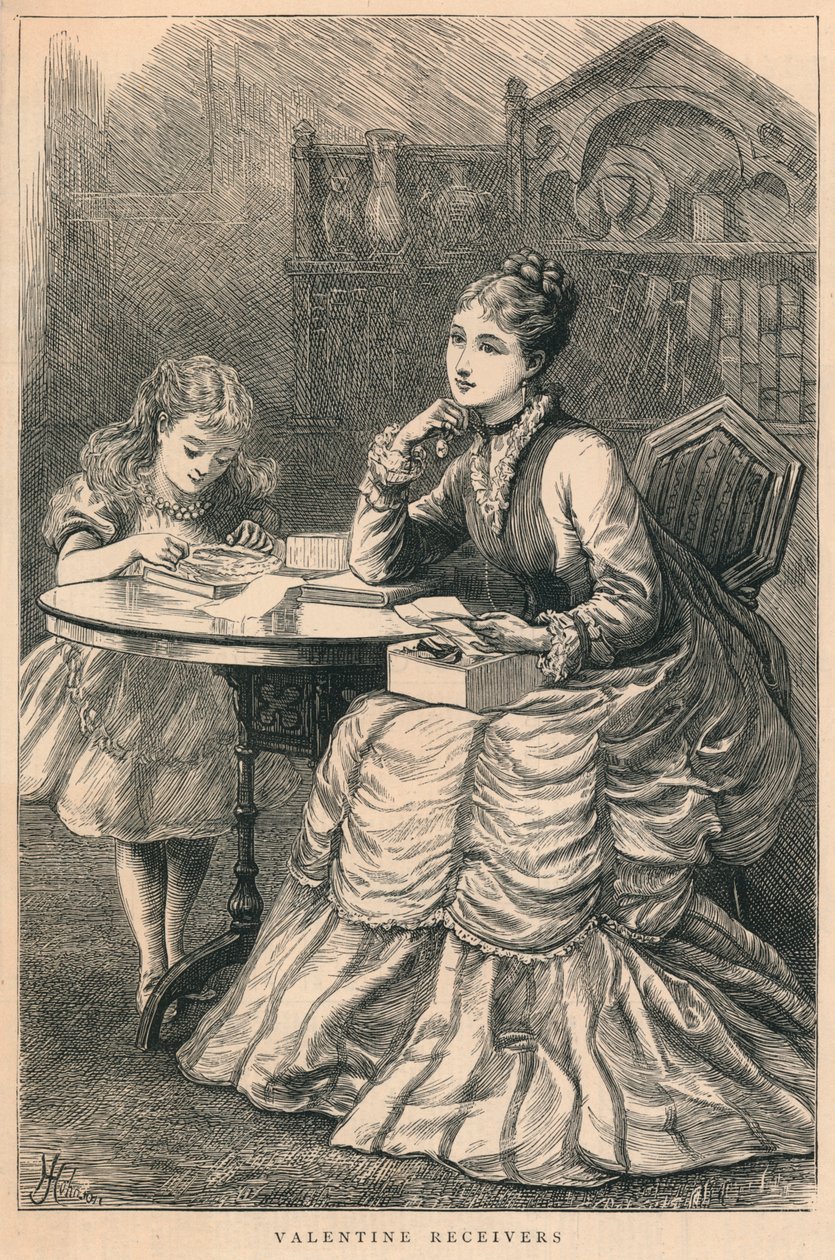 Valentinsmodtagere, 1875. af H. Johnson