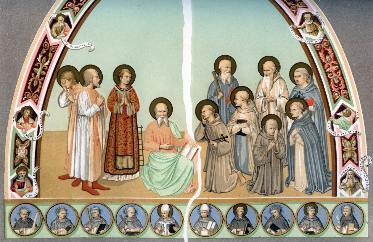 Hellige mænd, 1400-tallet 1849. af H. Moulin
