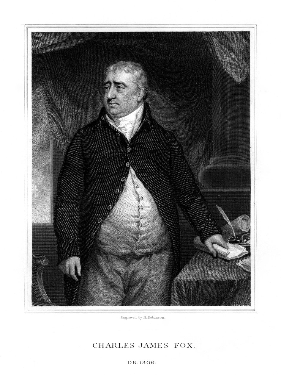Charles James Fox, britisk politiker, 1833. af H. Robinson