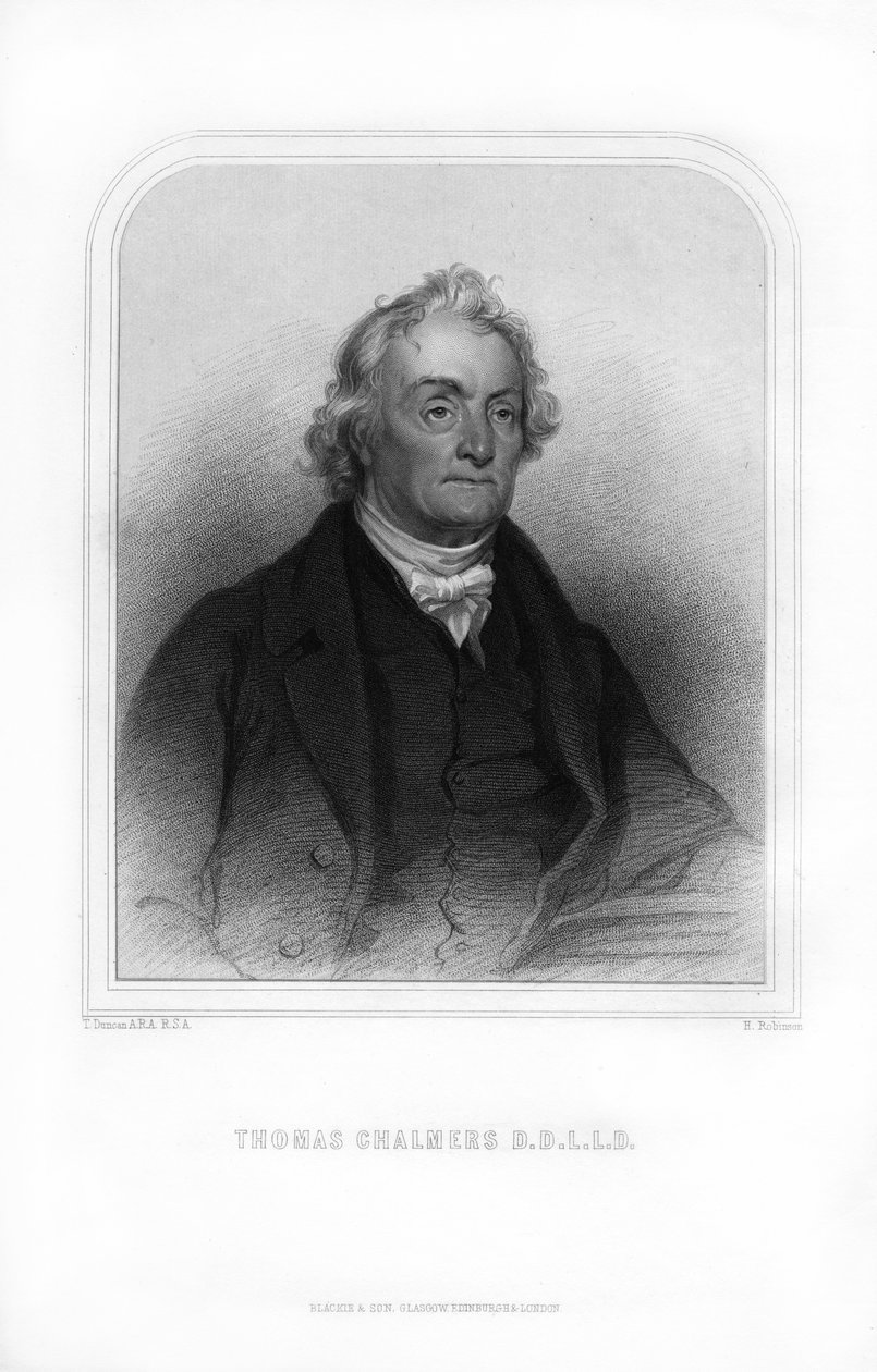 Thomas Chalmers, Skotsk guddommelig, 1870. af H. Robinson
