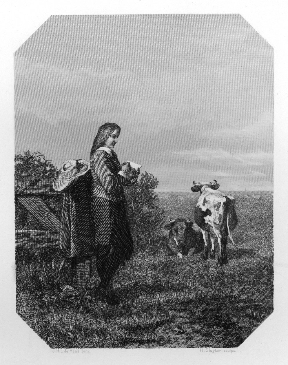 Paulus Potter, hollandsk maler fra det 17. århundrede, c1870. af H. Sluyter