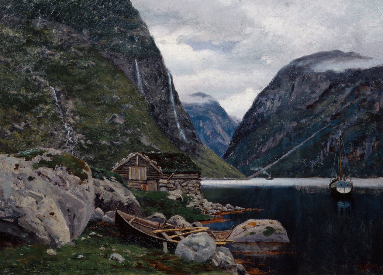 Fjordlandskab af Haakon Kaulum