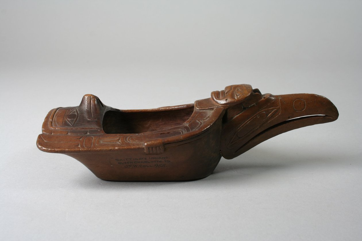 Raven Bowl, ca. 1870 (træ og maling) af Haida
