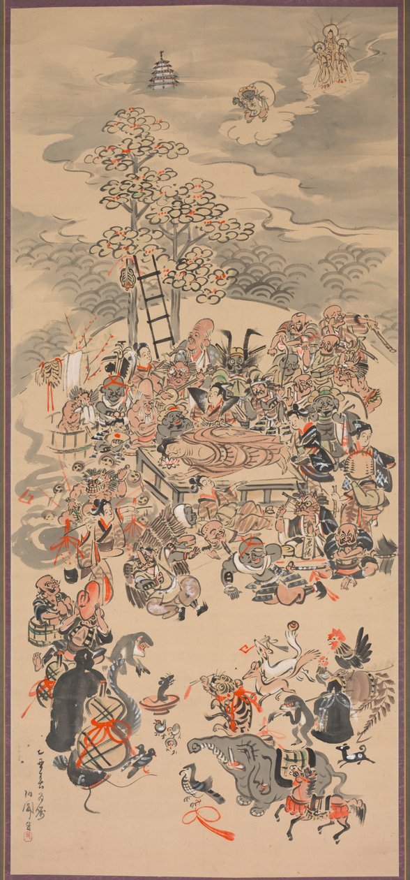 Buddhas Ōtsu-e Nirvana af Hakuen