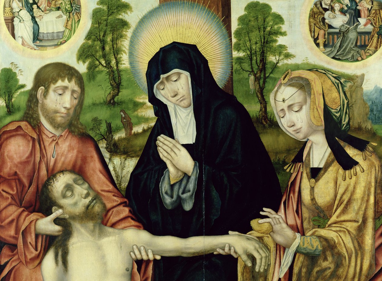 The Lamentation of the Dead Christ, ca. 1520 (se 150818 og 150820) af Hamburg Master