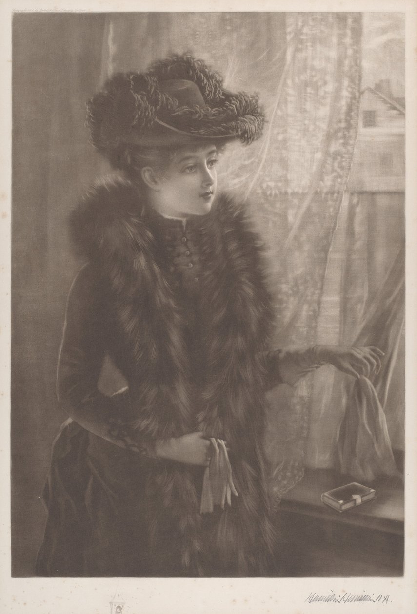 Uden titel (Lady in Furs) af Hamilton Hamilton