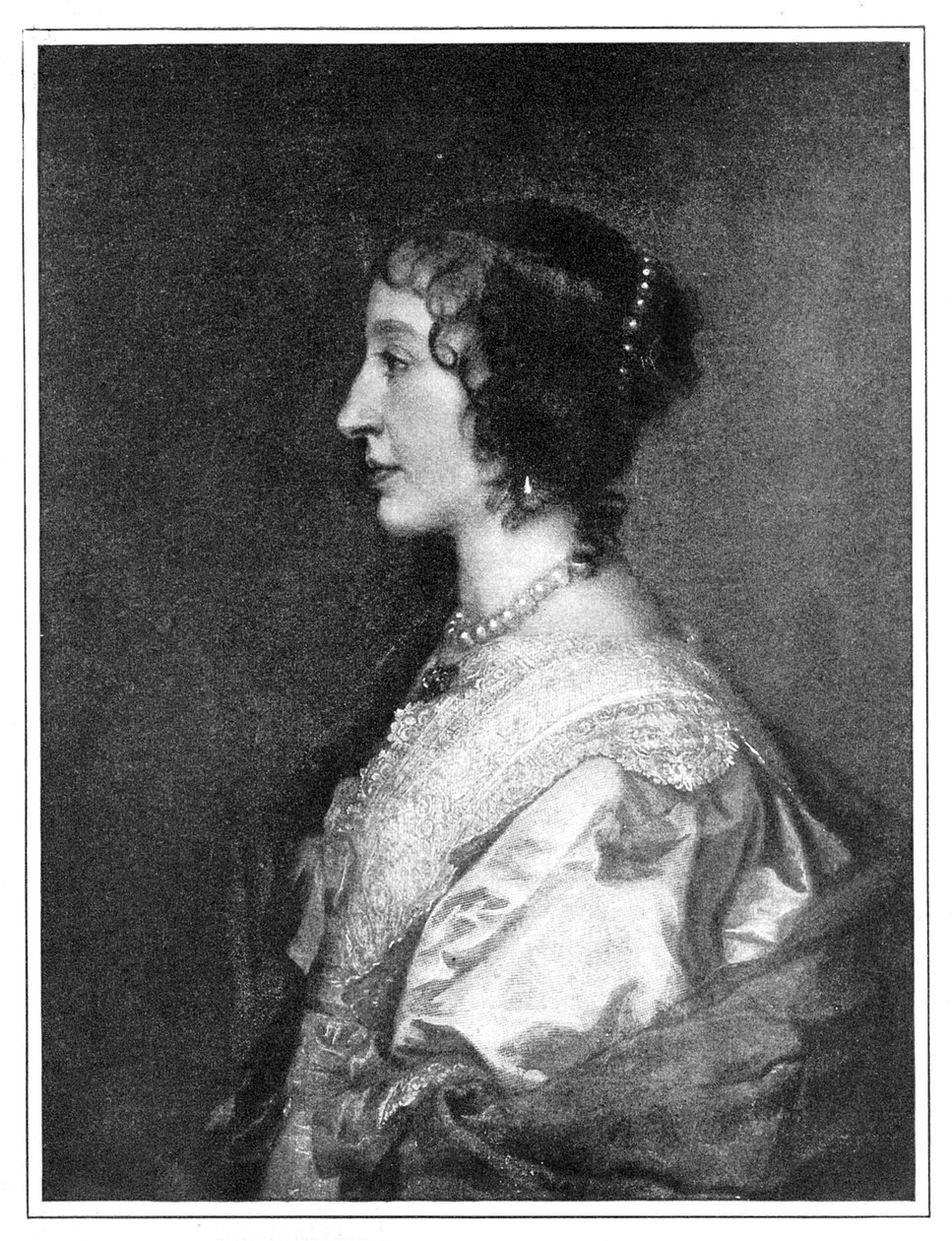 Henrietta Maria af Frankrig 1609-1669, 1899. af Hanfstaengel
