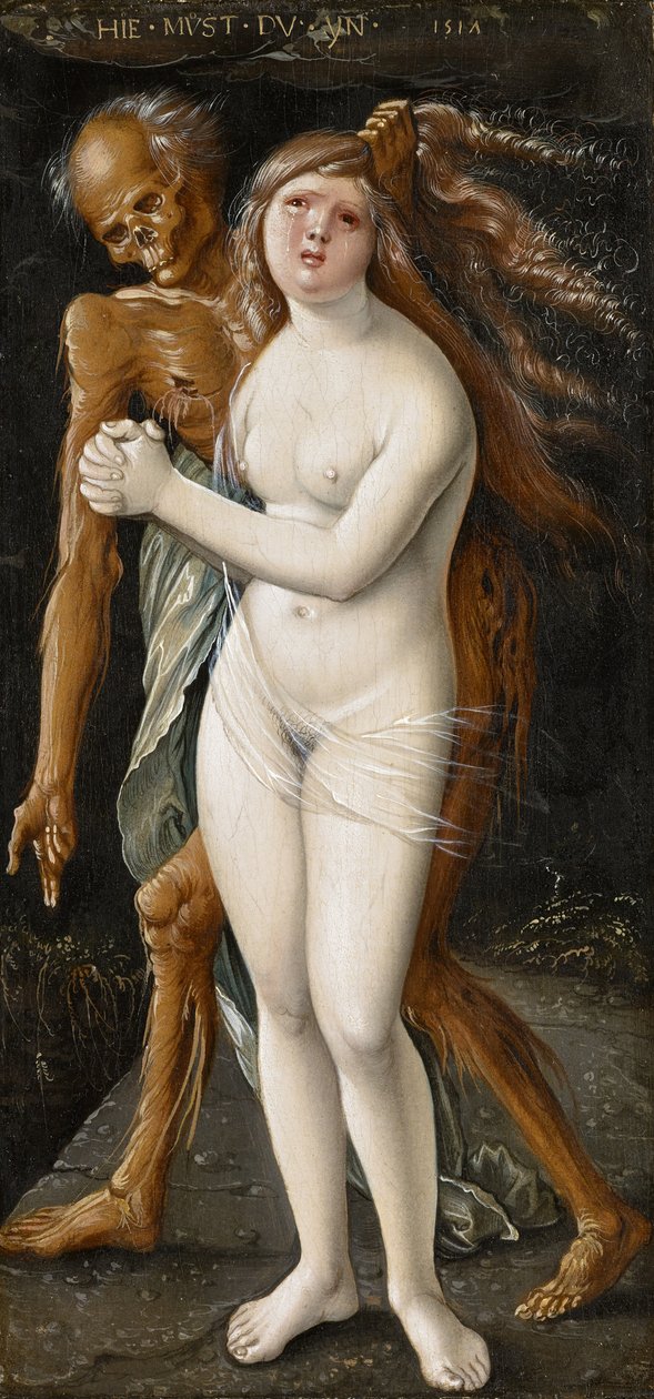 Ung kvinde og død, 1517 (tempera på panel) af Hans Baldung Grien