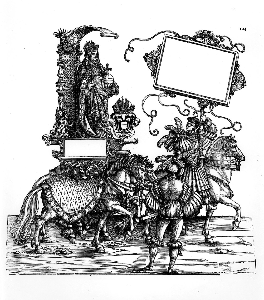 Scene fra Maximilians triumftog, ca. 1516-18 af Hans Burgkmair
