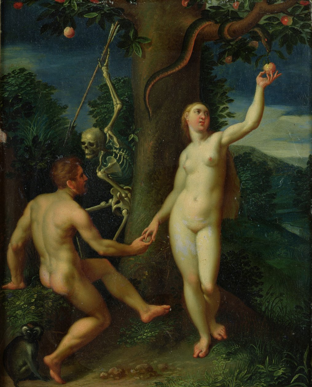 Adam og Eva af Hans I or Johann Rottenhammer