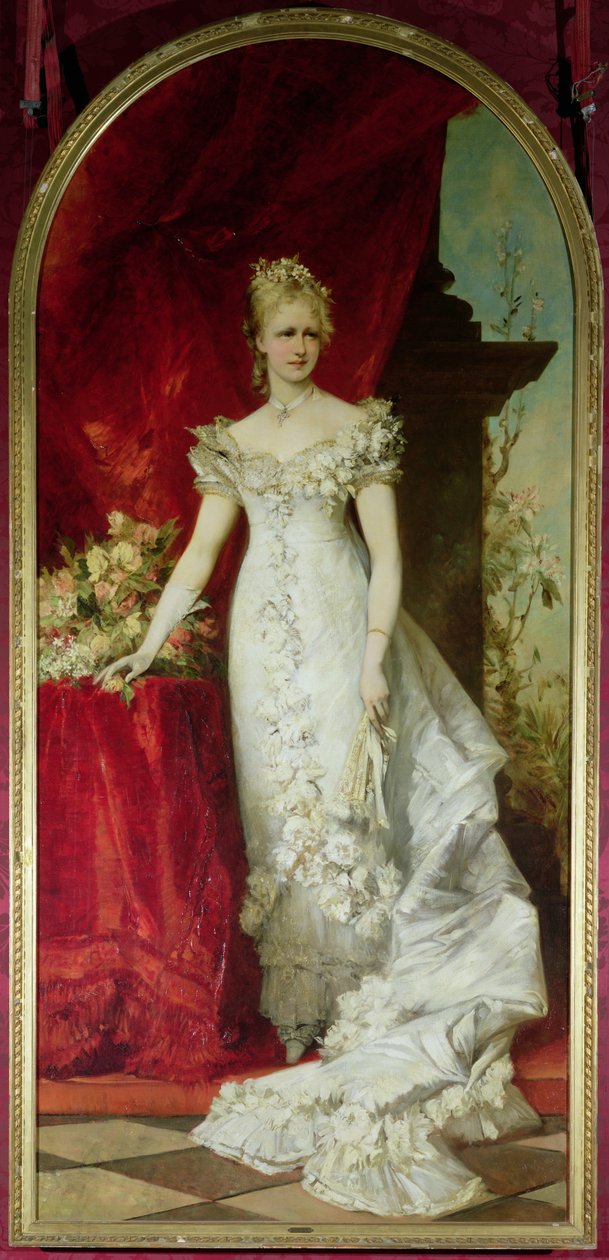 Kronprinsesse Stephanie af Belgien, ægtefælle med kronprins Rudolf af Østrig (1858-89) af Hans Makart