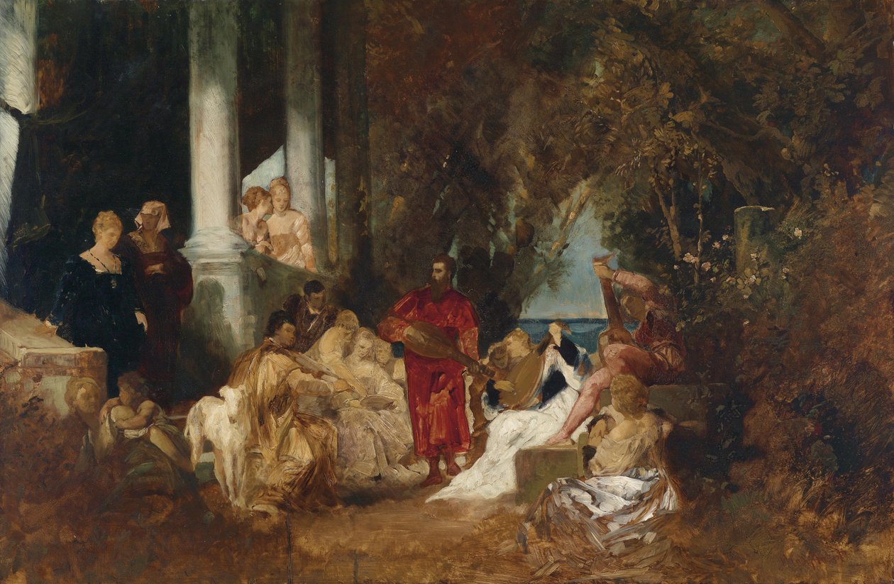 Musikalsk underholdning af Hans Makart