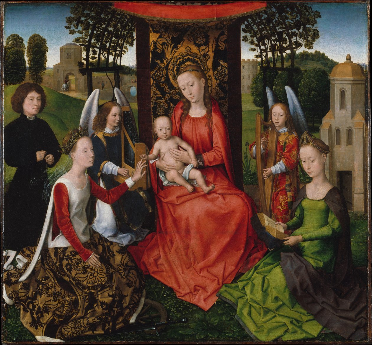 Sankt Katarins mystiske ægteskab af Hans Memling