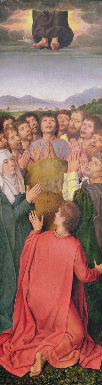 Triptych of the Resurrection, højre panel: The Ascension, ca. 1485-90 (olie på eg) af Hans Memling