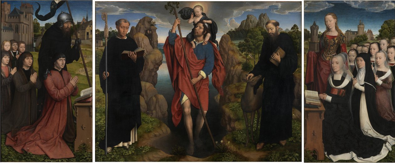 Triptykon af Willem Moreel af Hans Memling