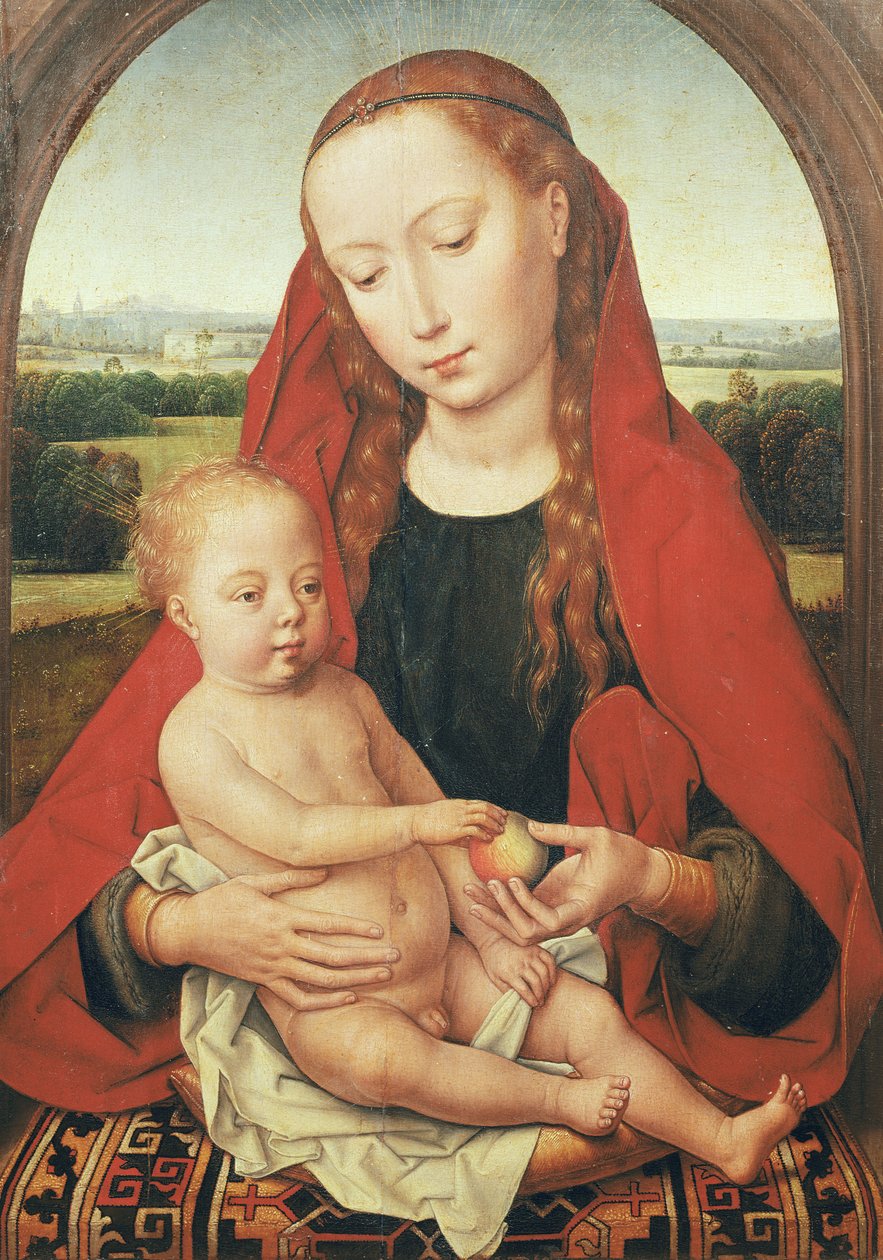 Jomfru og barn, ca. 1485-90 af Hans Memling