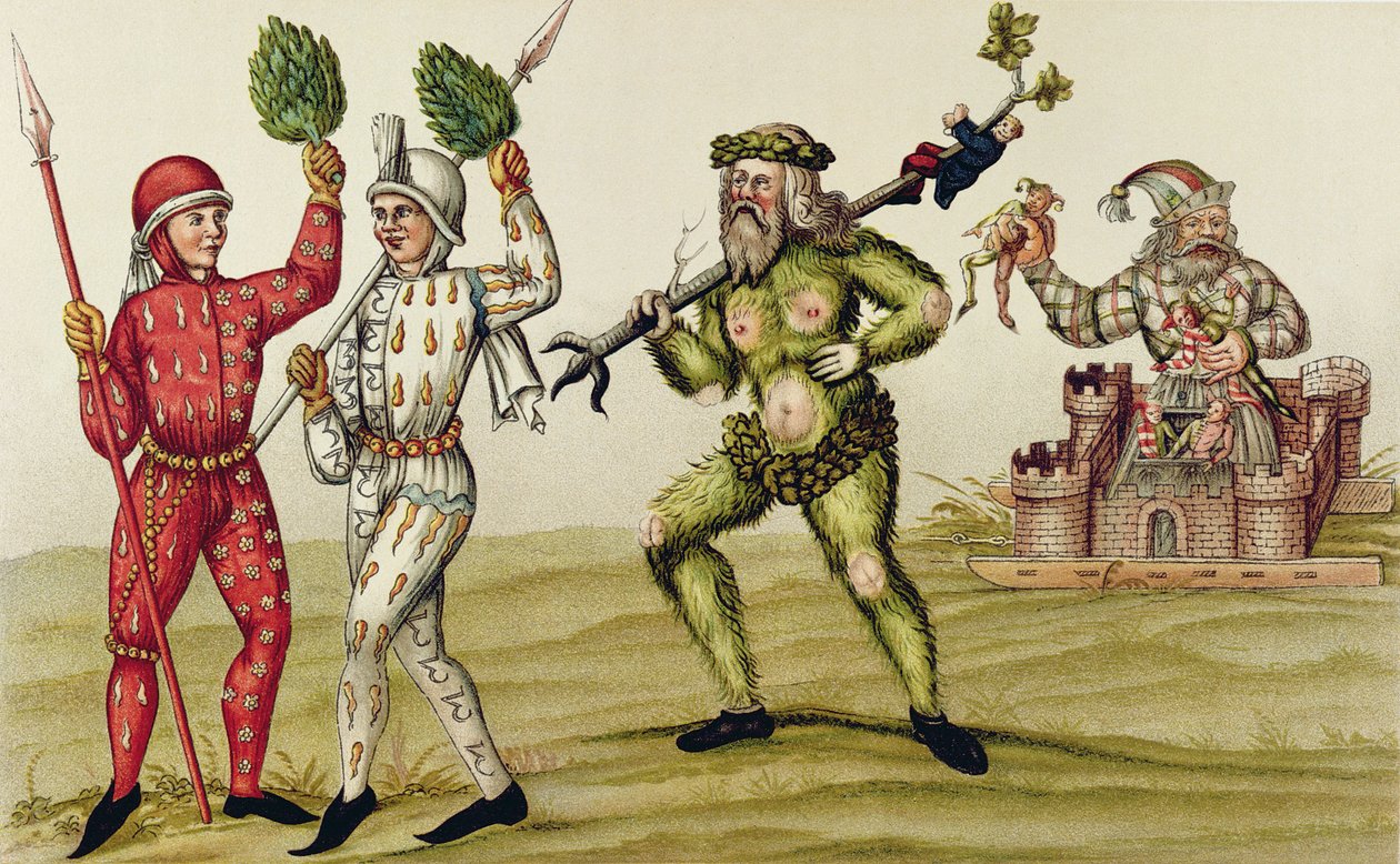 Nürnberg Schembart Carnival (farvegravering) af Hans Meyer