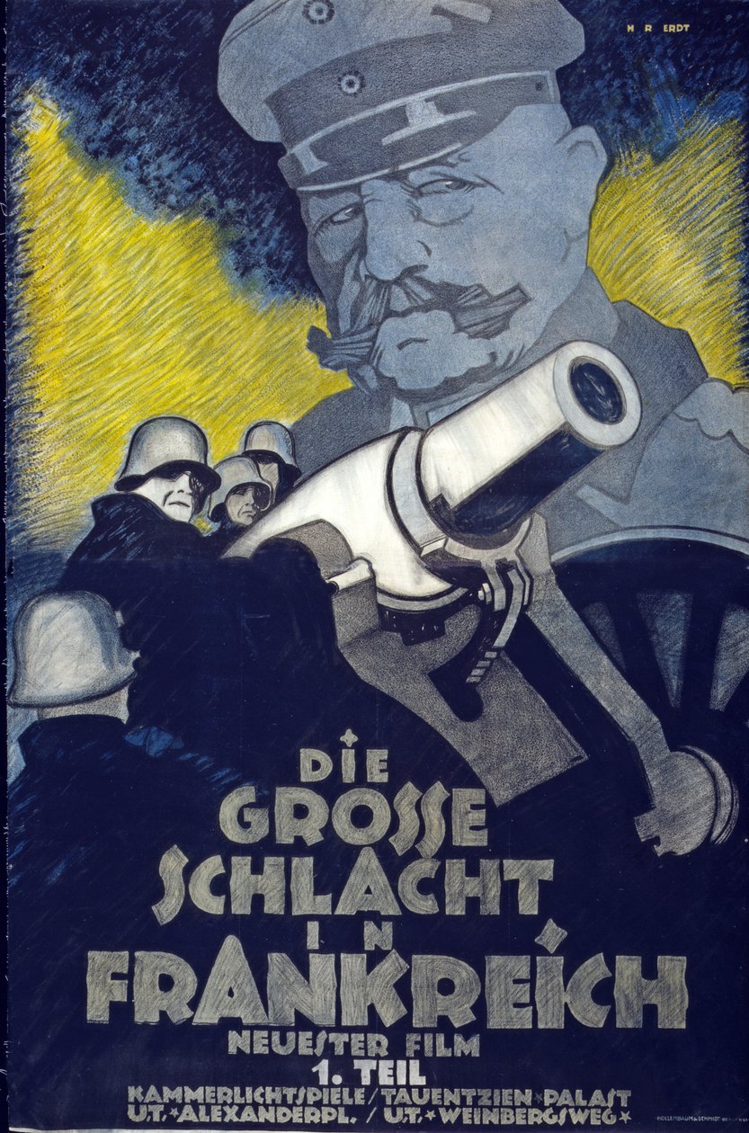 Annonce for del I, The Great Battle of France, pub. ca. 1918 af Hans Rudi Erdt