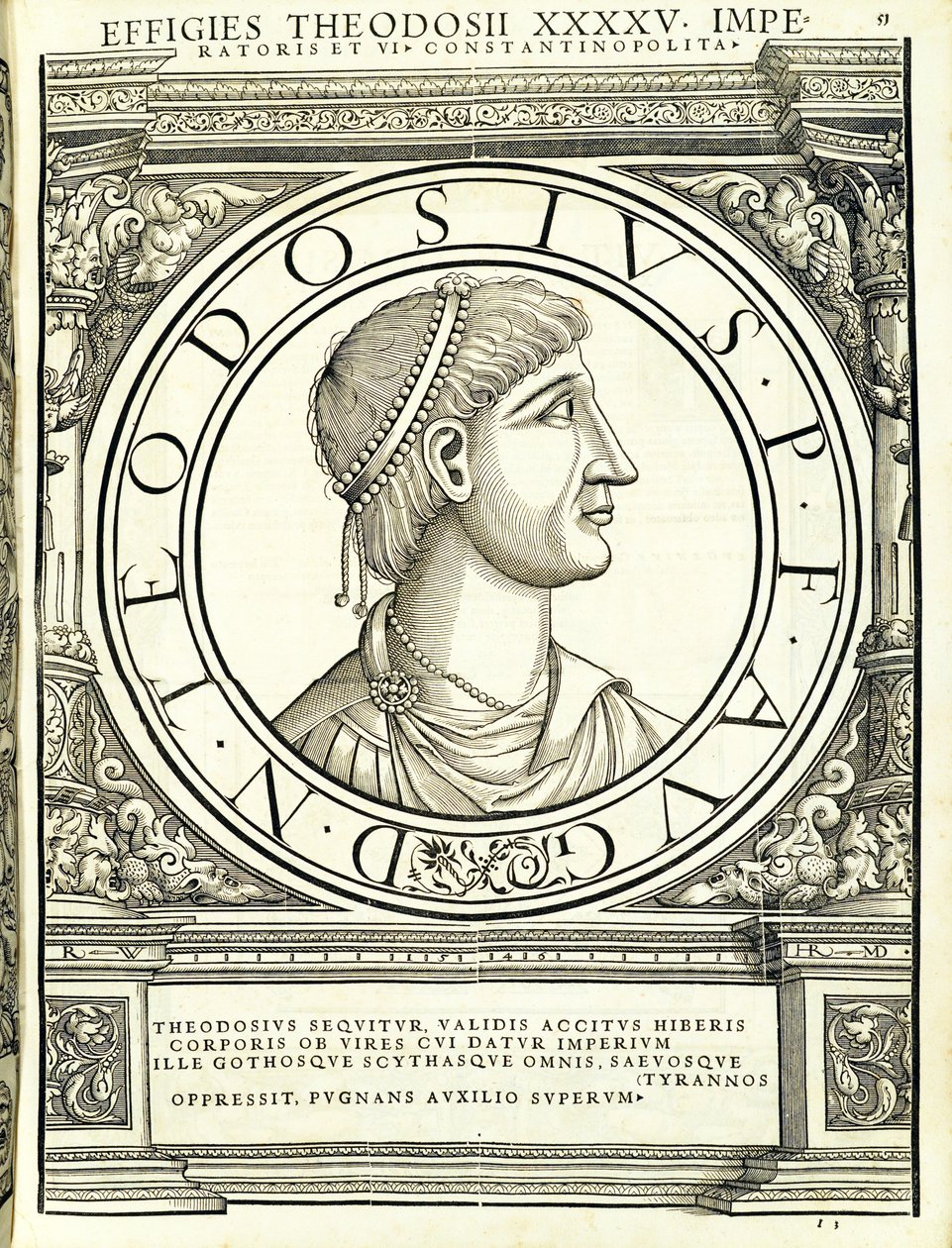 Theodosius I, illustration fra 