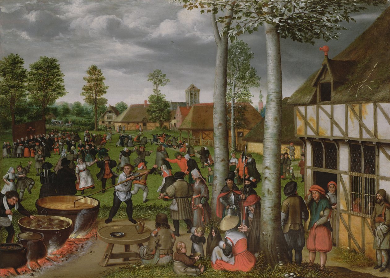 En bryllupsscene af Hans van Wechlen
