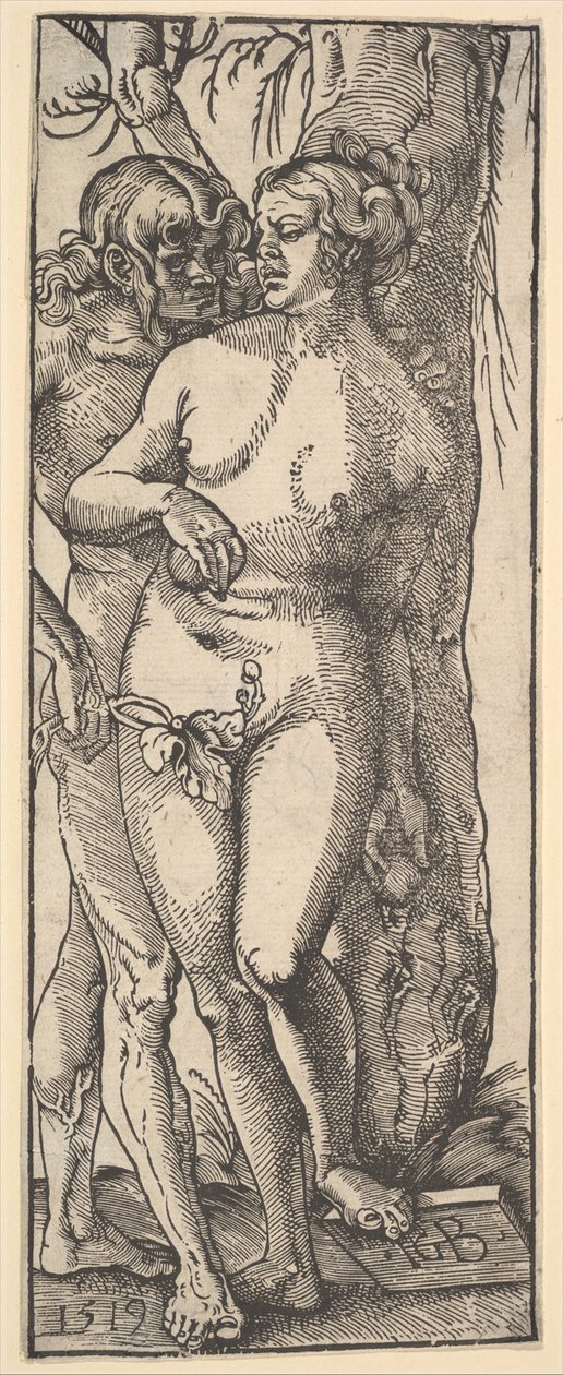 Adam og Eva, 1519. af Hans Baldung