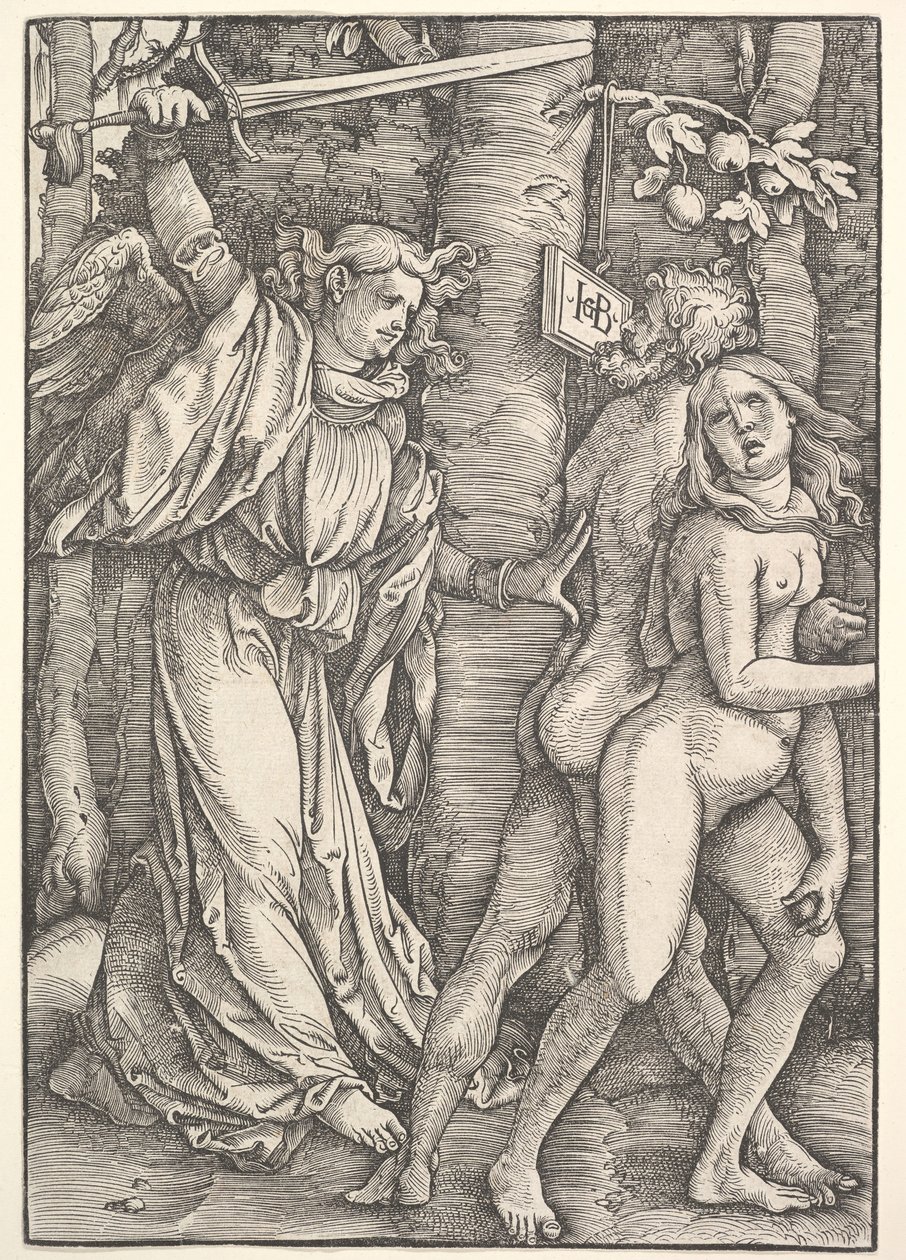 Udvisning fra Paradiset, 1514. af Hans Baldung