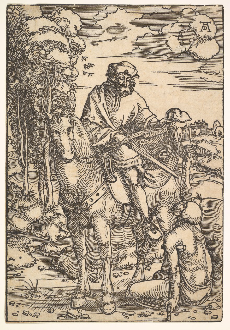 Sankt Martin til hest, 15.-16. århundrede. af Hans Baldung