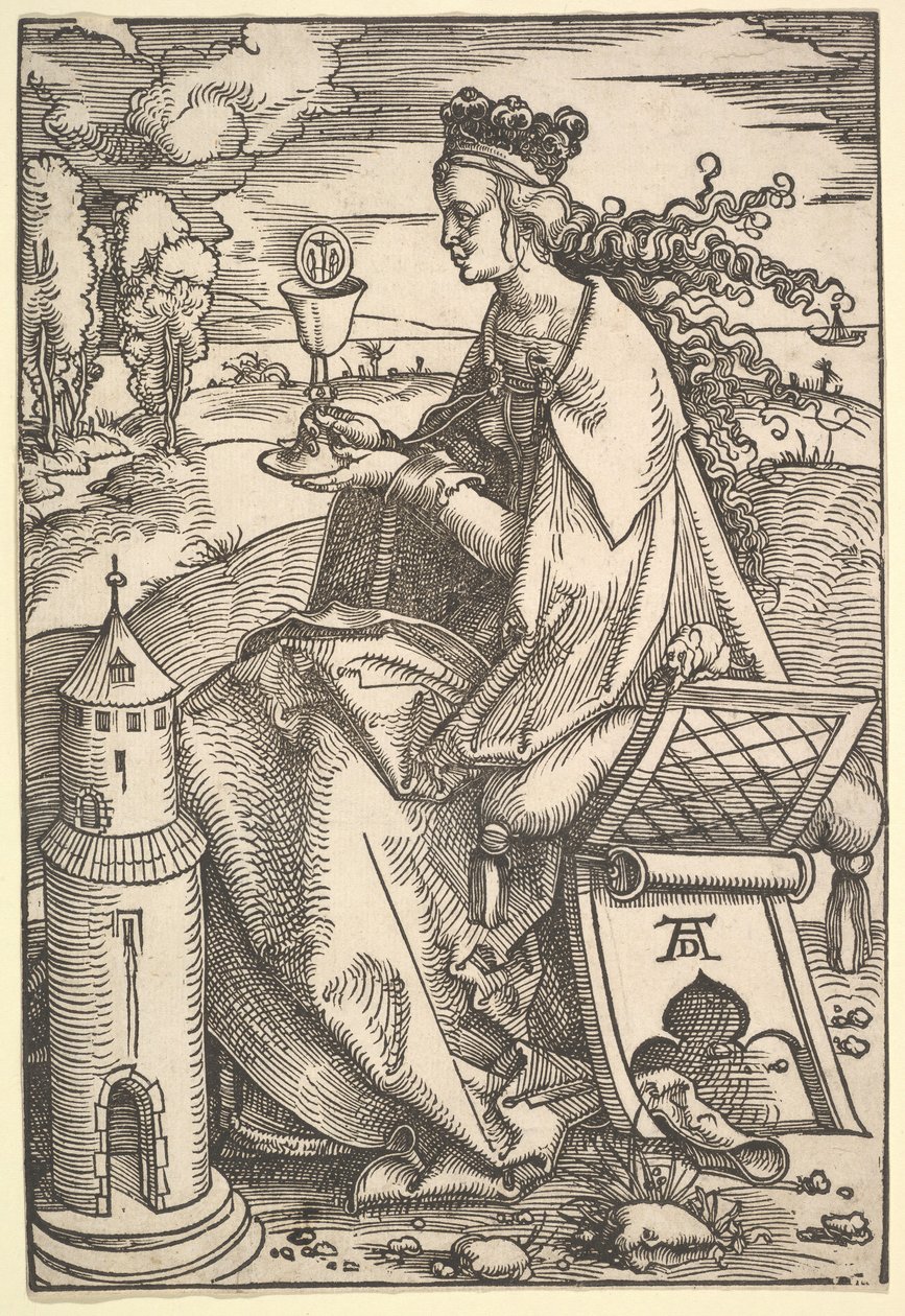 St. Barbara, ca. 1505. af Hans Baldung