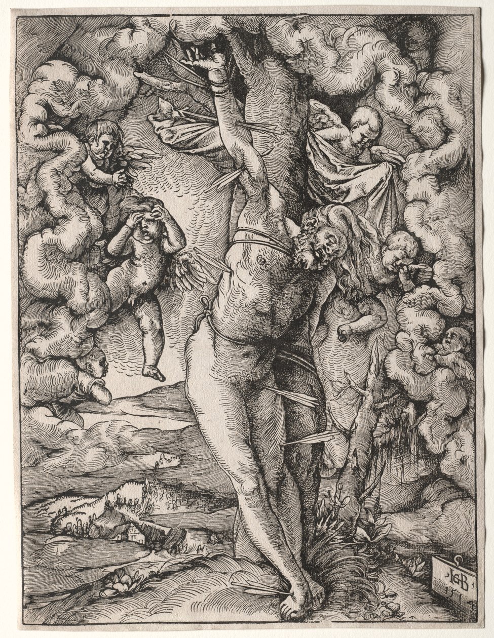 Den store St. Sebastian, 1514. af Hans Baldung