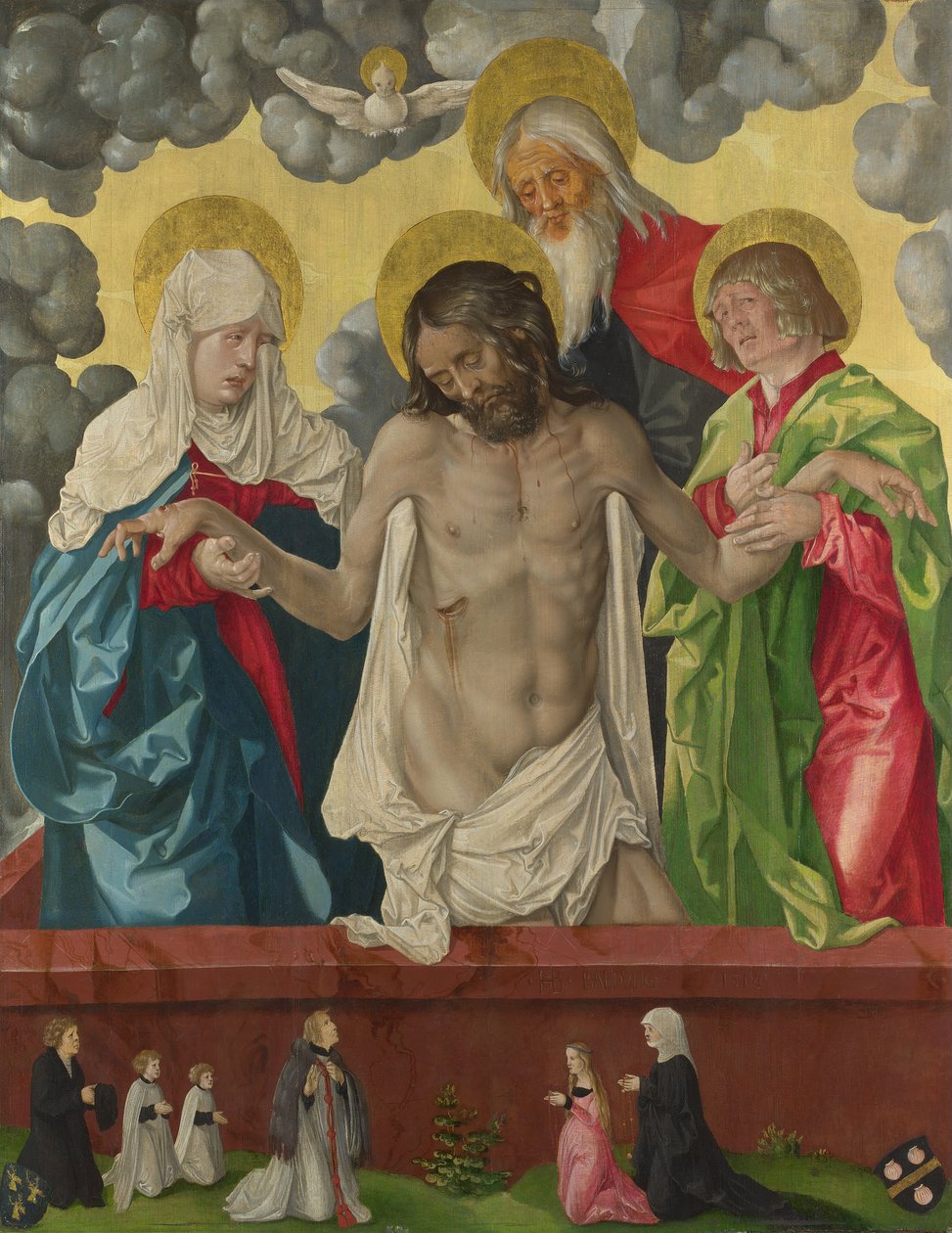 Treenigheden og Mystic Pietà af Hans Baldung