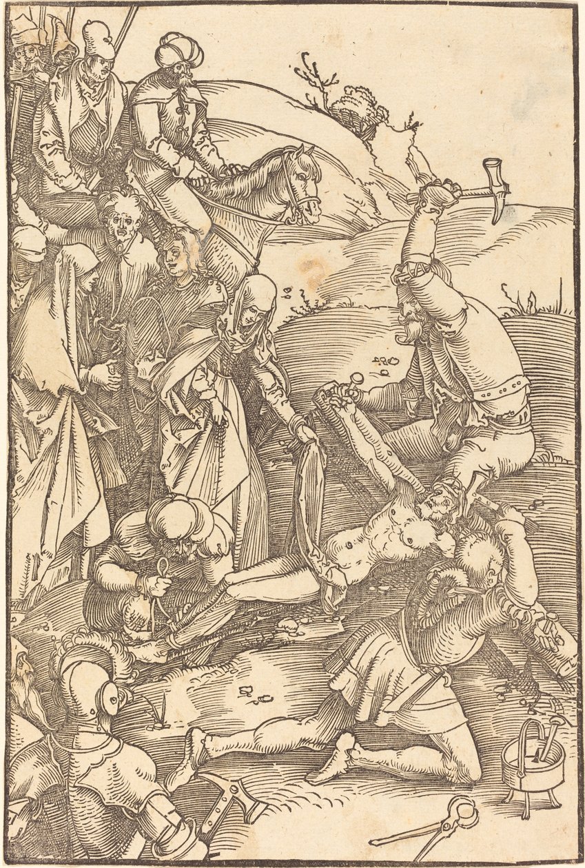 Kristus naglet til korset af Hans Baldung Grien