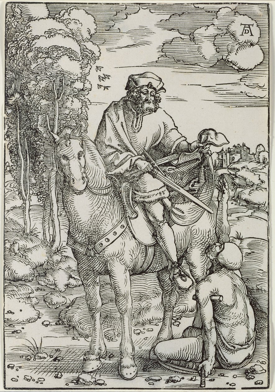 St. Martin deler sin kappe af Hans Baldung Grien