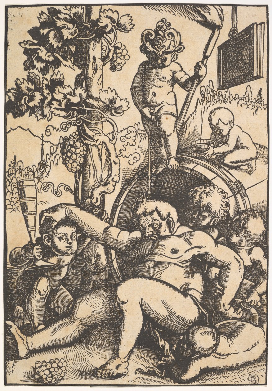 Den berusede Bacchus, ca. 1520 af Hans Baldung Grien