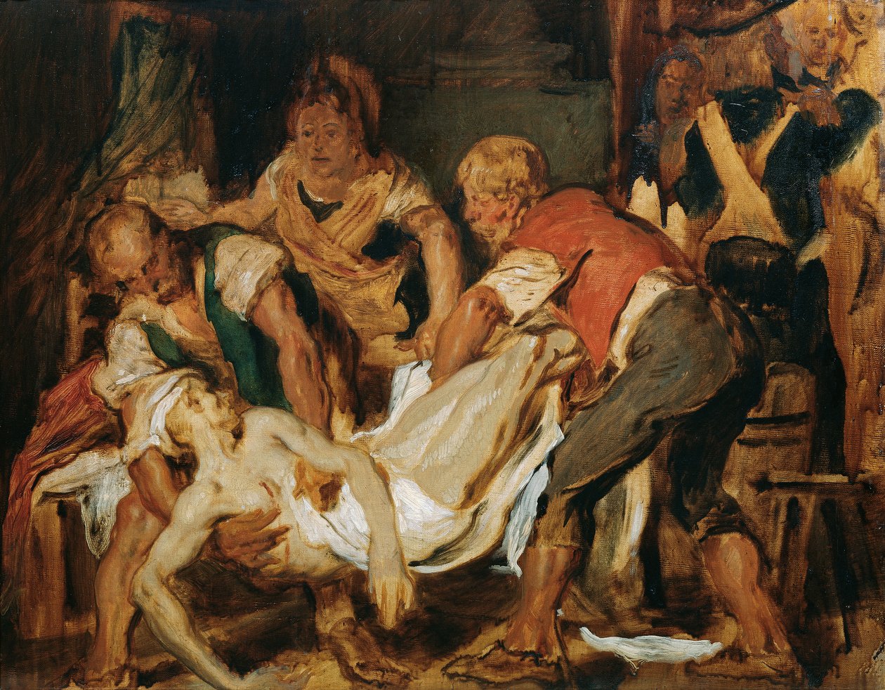 Genopretning af Jean-Paul Marats krop af Hans Canon