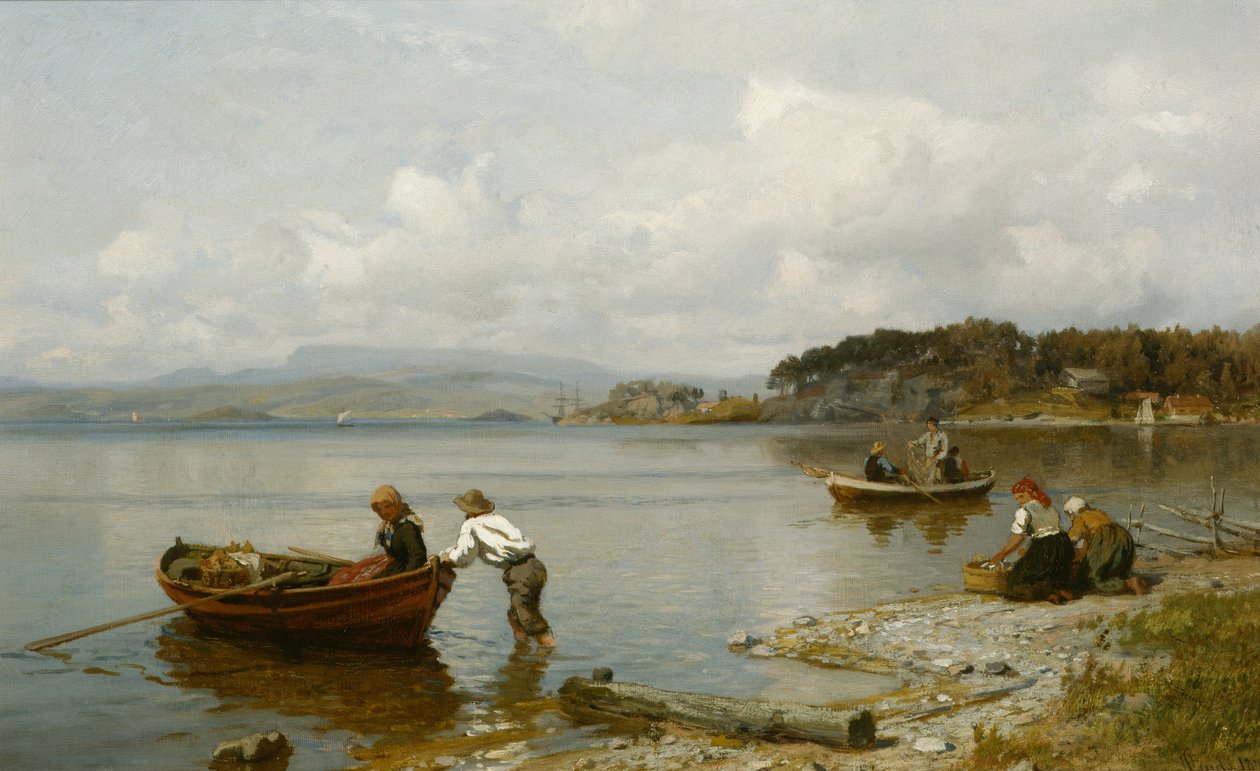 Fjordlandskab af Hans Gude